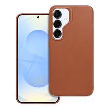 Заредете изображение във визуализатора на галерията – LEATHER MAG COVER case for SAMSUNG S25 brown
