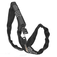 Заредете изображение във визуализатора на галерията – Rockbros 3230002001 bicycle lock with combination and key - black
