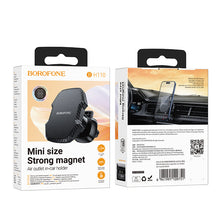 Заредете изображение във визуализатора на галерията – Borofone Car holder BH110 Adelante magnetic to air vent black
