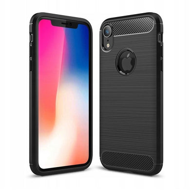 Гръб CARBON за IPHONE XR черен