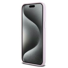 Заредете изображение във визуализатора на галерията – DKNY case for IPHONE 14 Pro Max compatible with MagSafe DKHMP14XSMCHLP (DKNY HC MagSafe Silicone W/Horizontal Metal Logo) pink
