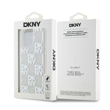 Заредете изображение във визуализатора на галерията – DKNY case for IPHONE 15 Pro Max DKHCP15XLCPEPT (DKNY HC Liquid Glitters W/Checkered Pattern) white
