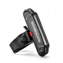 Заредете изображение във визуализатора на галерията – Rockbros A54BK rear bicycle light + micro USB - USB-A cable - black
