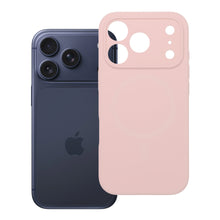 Заредете изображение във визуализатора на галерията – Case for iPhone 18 Pro / 17 Pro Silicone 2mm (camera protection) powder pink
