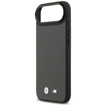 Заредете изображение във визуализатора на галерията – BMW case for IPHONE 17 Air compatible with MagSafe BMHMP17M24CFMMK (Kevlar Matt) black
