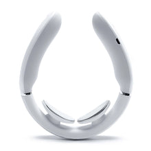 Заредете изображение във визуализатора на галерията – SKG 4356E neck massager with electrostimulation and compress - white
