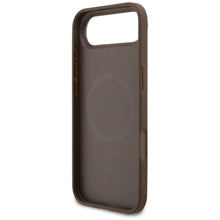 Заредете изображение във визуализатора на галерията – GUESS case for IPHONE 17 Air compatible with MagSafe GUHMP17MG4GFRW (PU 4G Ring Classic Logo) brown
