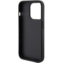 Заредете изображение във визуализатора на галерията – Guess Grip Stand 4G Triangle Strass case for iPhone 15 Pro - black
