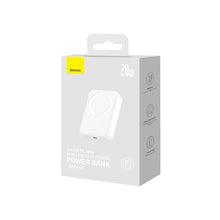 Заредете изображение във визуализатора на галерията – Baseus Magnetic Mini 20000 mAh 20W power bank - white + USB-C / USB-C cable
