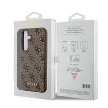Заредете изображение във визуализатора на галерията – Guess 4G Metal Gold Logo case for Samsung Galaxy S24 - brown
