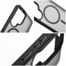 Заредете изображение във визуализатора на галерията – Case for Samsung S26 FE / S25 FE Forcell F-Protect Smoke Hybrid Premium Lite compatible with MagSafe black
