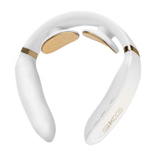 Заредете изображение във визуализатора на галерията – SKG K6E neck massager, electrostimulator with compress - white

