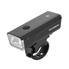 Заредете изображение във визуализатора на галерията – Rockbros 24510003001 front bicycle light 260 lm + USB-C - USB-A cable - black
