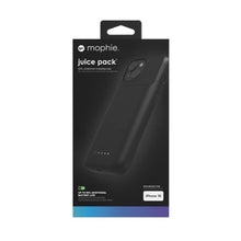 Заредете изображение във визуализатора на галерията – Mophie Juice Pack case for iPhone 15 with built-in 2400 mAh power bank - black
