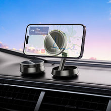 Заредете изображение във визуализатора на галерията – Car holder with wireless charging for center console Hoco compatible with MagSafe 15W HW33 metal gray
