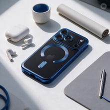 Заредете изображение във визуализатора на галерията – Гръб Electro Mag Cover за iPhone 18 Pro Max / 17 Pro Max с MagSafe - тъмносин – снимка 4
