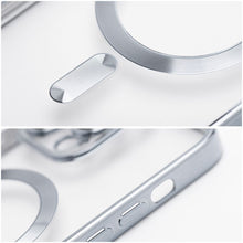Заредете изображение във визуализатора на галерията – ELECTRO MAG COVER case compatible with MagSafe for IPHONE 17 Pro Max silver
