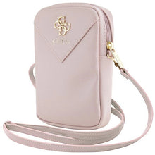 Заредете изображение във визуализатора на галерията – Guess Zip Triangle 4G bag - pink
