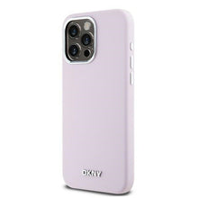 Заредете изображение във визуализатора на галерията – DKNY case for IPHONE 14 Pro Max compatible with MagSafe DKHMP14XSMCHLP (DKNY HC MagSafe Silicone W/Horizontal Metal Logo) pink
