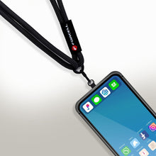 Заредете изображение във визуализатора на галерията – FORCELL F-DESIGN S10X165 crossbody phone lanyard with adjustable length (max 82,5cm in the loop) black

