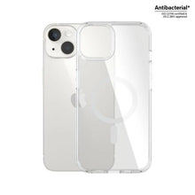Заредете изображение във визуализатора на галерията – PanzerGlass HardCase with MagSafe Antibacterial Military Grade Certified Case for iPhone 14/15/13 - Transparent
