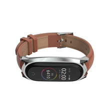 Заредете изображение във визуализатора на галерията – Tech-Protect Herms strap for Xiaomi Mi Smart Band 5 / 6 / 6 NFC - brown
