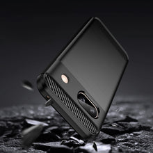 Заредете изображение във визуализатора на галерията – Carbon Case for Google Pixel 8A Flexible Silicone Carbon Cover - Black
