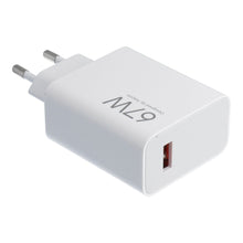 Заредете изображение във визуализатора на галерията – XIAOMI original charger USB A QC3.0 3A 67W MDY-15-ET white bulk
