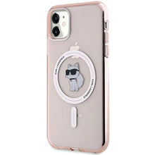 Заредете изображение във визуализатора на галерията – Karl Lagerfeld IML Choupette MagSafe case for iPhone 11 / Xr - pink
