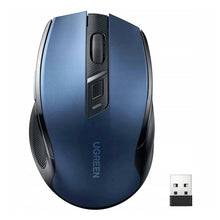 Заредете изображение във визуализатора на галерията – Ugreen MU006 optical wireless USB mouse 2.4GHz 4000 DPI - blue
