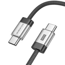 Заредете изображение във визуализатора на галерията – Borofone Cable BU48 Hero - Type C to Type C - 60W 3A 1,2 metres black
