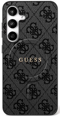 GUESS case for SAMSUNG S25 FE compatible with MagSafe GUHMS25FEG4GFRK (Ring Classic Logo) black