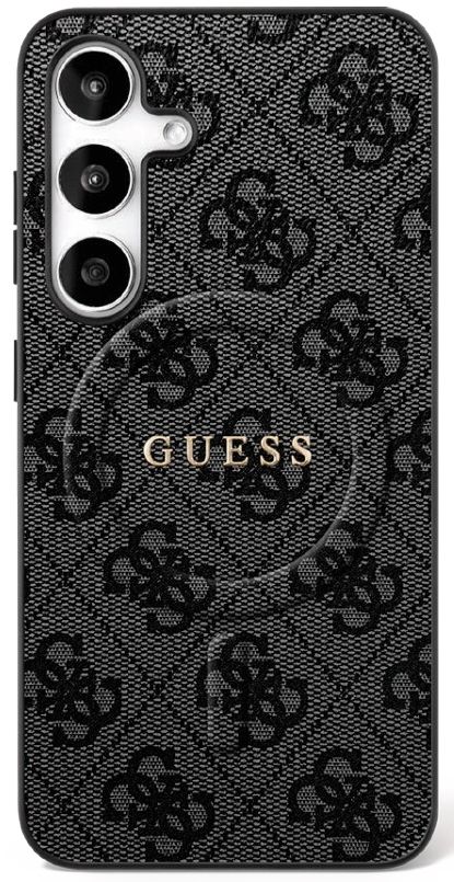 GUESS case for SAMSUNG S25 FE compatible with MagSafe GUHMS25FEG4GFRK (Ring Classic Logo) black