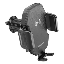 Заредете изображение във визуализатора на галерията – Borofone Car holder BH213 Adelante with induction charging to air vent black
