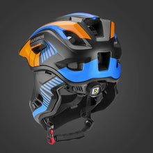 Заредете изображение във визуализатора на галерията – Children's bicycle helmet with detachable visor Rockbros TT-32SOBL-M size M - black and orange
