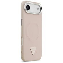 Заредете изображение във визуализатора на галерията – GUESS case for IPHONE 17 Air compatible with MagSafe GUHMP17MPSDTSCMP (PU W/ Triangle Logo) pink
