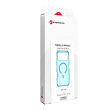 Заредете изображение във визуализатора на галерията – Case for iPhone 18 Pro / 17 Pro Forcell F-Protect BumperX Premium compatible with MagSafe light blue
