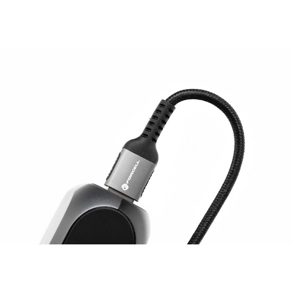 FORCELL F-ENERGY C256 cable USB A to Type C QC4.0 3A 66W Cafule 0,25 m black