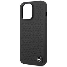 Заредете изображение във визуализатора на галерията – Mercedes Leather Stars Pattern case for iPhone 14 Pro Max - black

