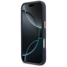 Заредете изображение във визуализатора на галерията – GUESS case for IPHONE 17 Pro GUHCP17L5PS4RGGB (PU FW Resin Logo) blue
