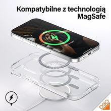 Заредете изображение във визуализатора на галерията – PanzerGlass HardCase with MagSafe with D3O and Military Grade Certified for iPhone 15 Pro - Transparent
