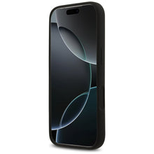 Заредете изображение във визуализатора на галерията – GUESS case for IPHONE 17 Pro Max compatible with MagSafe GUHMP17XSCTRLMK (Silicone W/ Triangle Logo) black
