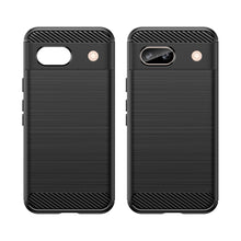 Заредете изображение във визуализатора на галерията – Carbon Case for Google Pixel 8A Flexible Silicone Carbon Cover - Black
