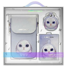 Заредете изображение във визуализатора на галерията – NIMMY set 3in1 phone bag + wallet + gps cover BIG EYED PET 2.0 Rabbit purple
