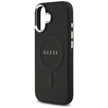 Заредете изображение във визуализатора на галерията – GUESS case for IPHONE 17 compatible with MagSafe GUHMP17SPSAREGSK (PU W/ Classic Logo) black
