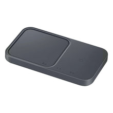 Заредете изображение във визуализатора на галерията – Samsung Duo EP-P5400TBEGEU 15W inductive charger with mains charger and power cable - black
