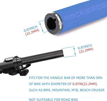 Заредете изображение във визуализатора на галерията – Rockbros BT1001BLBK sponge bicycle handlebar grips - blue and black
