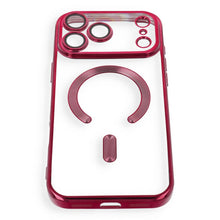 Заредете изображение във визуализатора на галерията – Case for iPhone 18 Pro / 17 Pro Electro Mag Cover compatible with MagSafe dark cherry
