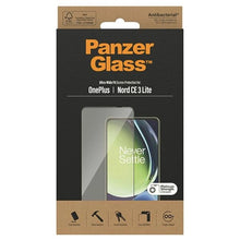 Заредете изображение във визуализатора на галерията – PanzerGlass Ultra-Wide Fit tempered glass on OnePlus Nord CE 3 Lite
