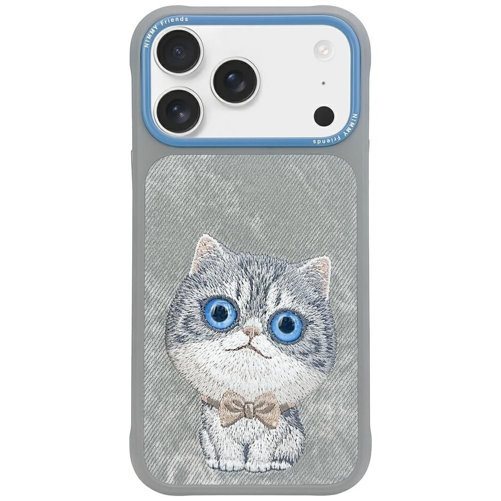 NIMMY case BIG EYED PET 2.0 Cat for IPHONE 17 Pro gray